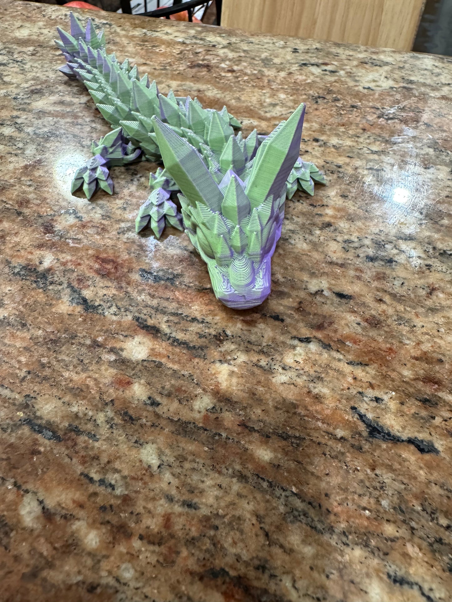 Green/Purple Crystal Dragon - Small