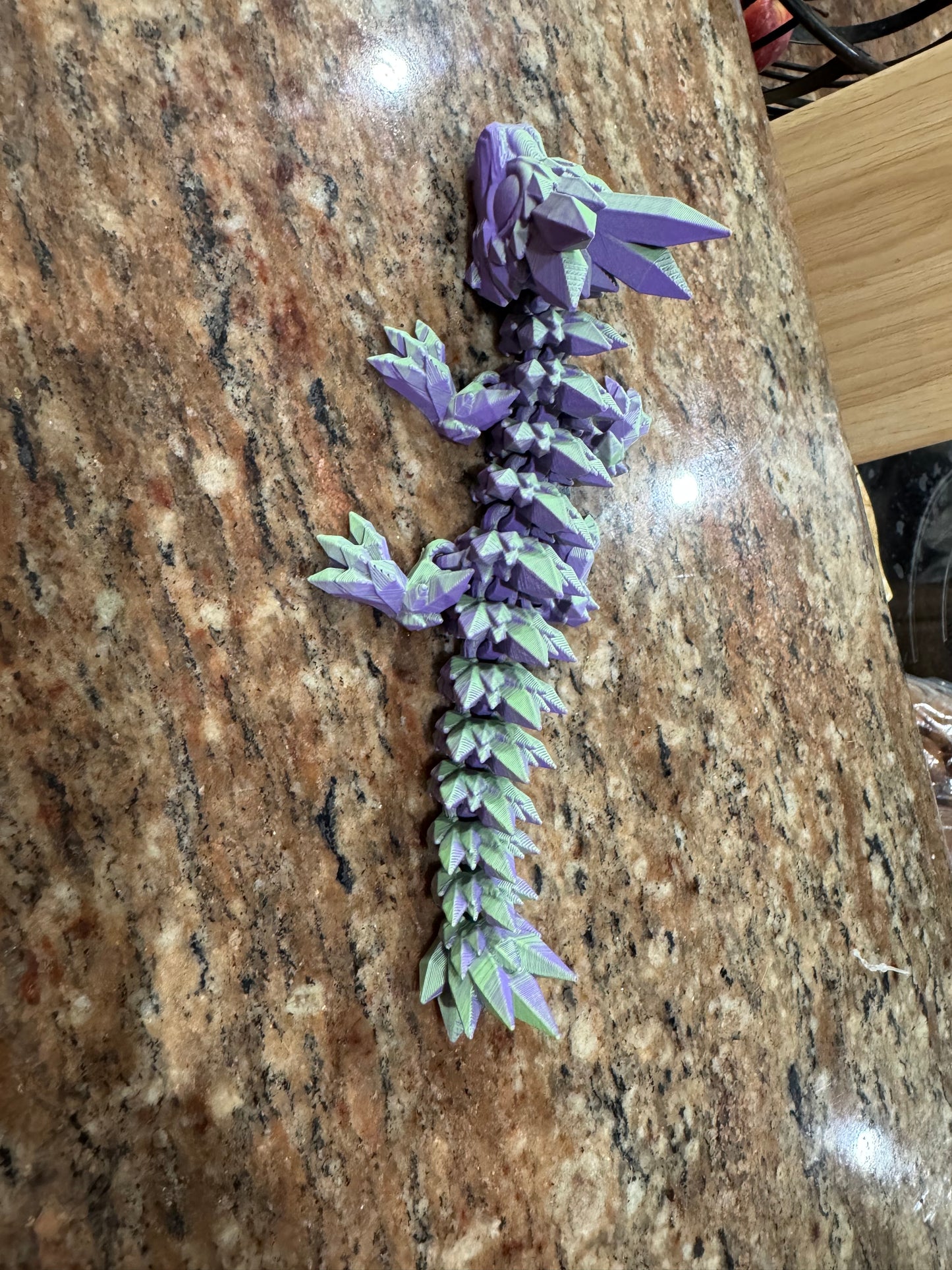 Green/Purple Crystal Dragon - Small
